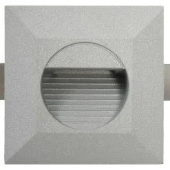 LED-seinävalaisimet ulkokäyttöön, 6 kpl, 5 W, hopea, neliö*FinePRICE Clearance