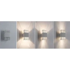 LED-seinävalaisin Tharin, 120x104mm, IP44, 3000K, 2x3.7W*Paulmann