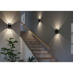 LED-seinävalaisin Tharin, 120x104mm, IP44, 3000K, 2x3.7W*Paulmann
