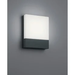 Best LED-seinävalaisin Pecos 200x160 mm antrasiitti Led-Ulkovalot