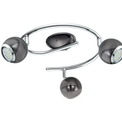 Hot LED-Spottivalaisin Bimeda 3-osainen musta/nikkeli Kohdevalaisimet