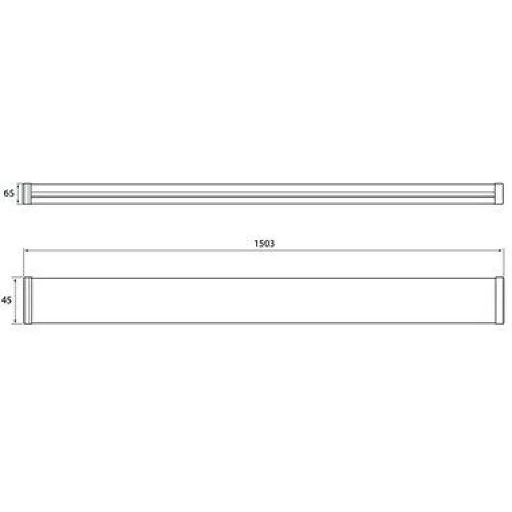Online LED-teollisuusvalaisin Optimus, 1500mm, IP44, 60W/840, 6000lm Julkisten Tilojen Valaisimet