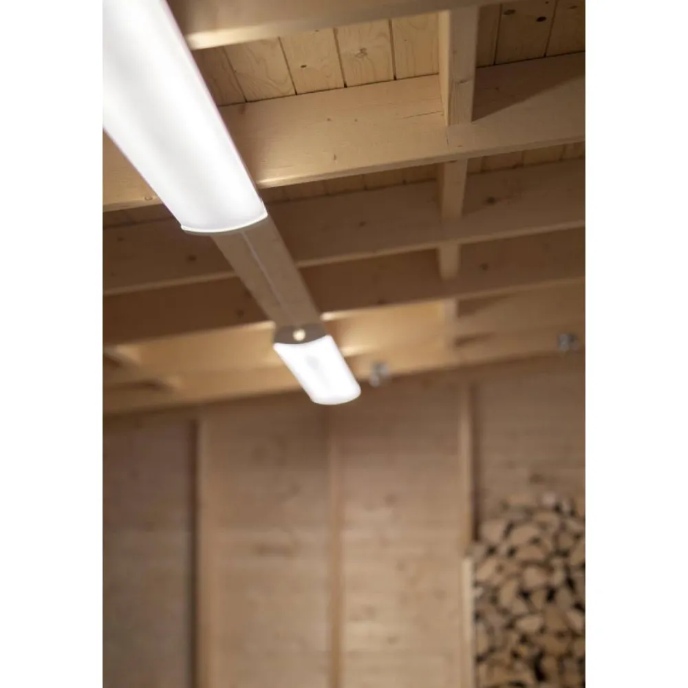 LED-teollisuusvalaisin Liteline Basic 1200 S tunnistimella 4000K IP44 valkoinen*Hide-a-lite Online