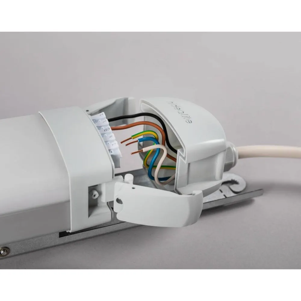 LED-teollisuusvalaisin Liteline 1500 S tunnistimella IP65 vaaleanharmaa*Hide-a-lite