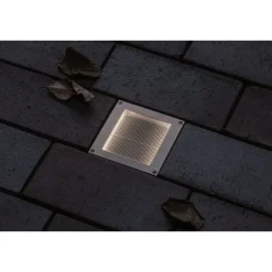 LED-terassivalaisin liiketunnistimella Brick, IP67, 10x10cm, 3000K, alumiini*Paulmann Hot