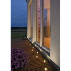 Clearance LED-terassivalaisinsarja Mini LED 7464-000 6x0.36W teräs 6-osainen Terassivalot|Led-Ulkovalot