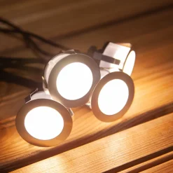LED-terassivalosarja 4x0,4W IP65/44 3000K hämäräkytkin*LED Energie Online