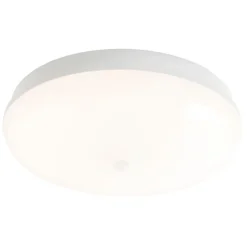 Clearance LED-tunnistinvalaisin Lumi II 320, 12W/840, PIR M-S, Ø320x94mm, IP44, valkoinen/opaali Tunnistinvalaisimet|Plafondit