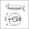 LED-tunnistinvalaisin AVR1.1109L/3K IP44 10W/830 Ø260x88 mm RAD-tunnistimella valkoinen Kattovalaisimet|Ulkovalaisimet Liiketunnistimella