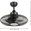 LED-tuuletinvalaisin Igeldo, musta*Eglo Hot