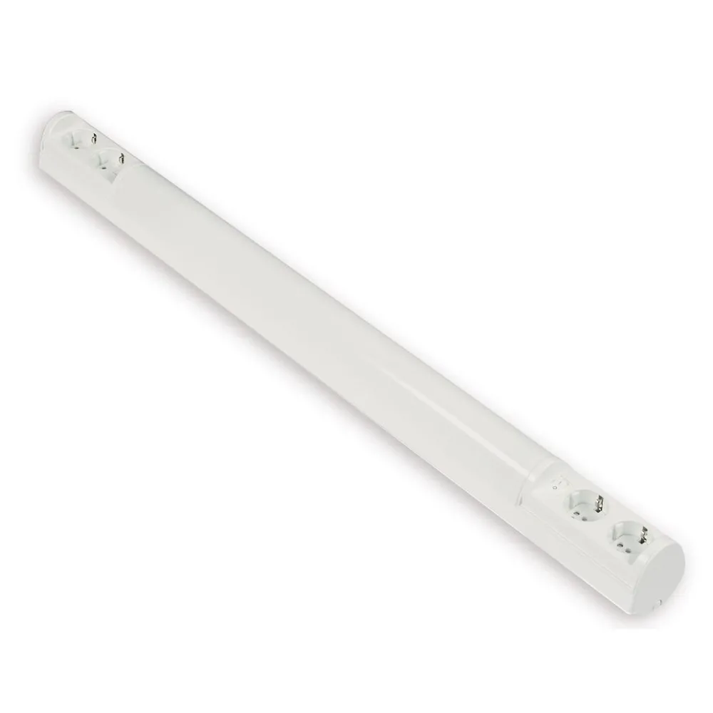 LED-työpistevalaisin Ali AL13418LED/DW 9W/8DW 907 mm 2x2-osainen pistorasia + kytkin valkoinen*Ensto Sale