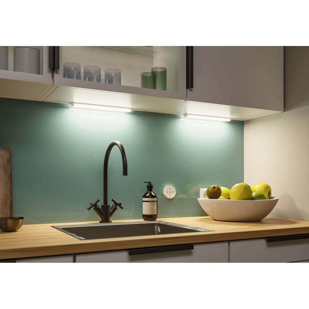 New LED-työpistevalaisin Barreo 300x22mm 3.3W 300lm valkoinen, 2kpl/pkt Keittiövalaisimet