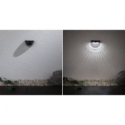 LED-ulkoseinävalaisin aurinkokennolla Mimmo, IP44, 6500K, musta*Paulmann