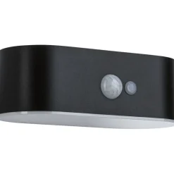 LED-ulkoseinävalaisin aurinkokennolla Adya, IP44, 3000K, liiketunnistin, musta*Paulmann Best