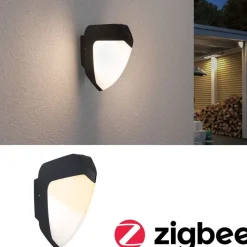 Discount LED-ulkoseinävalaisin liike- ja hämärätunnistimella Ikosea, Smart Home Zigbee 3.0, IP44, 5x20.3cm, säädettävä värilämpötila, antrasiitti Älyvalaisimet Ulos