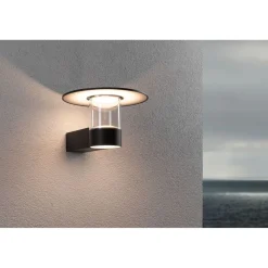 LED-ulkoseinävalaisin liiketunnistimella Sienna, IP44, 3000K, korroosionkestävä, antrasiitti*Paulmann Sale