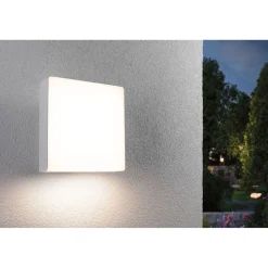 Hot LED-ulkoseinävalaisin liiketunnistimella Azalena, IP44, 3000K, korroosionkestävä, valkoinen Ulkovalaisimet Liiketunnistimella