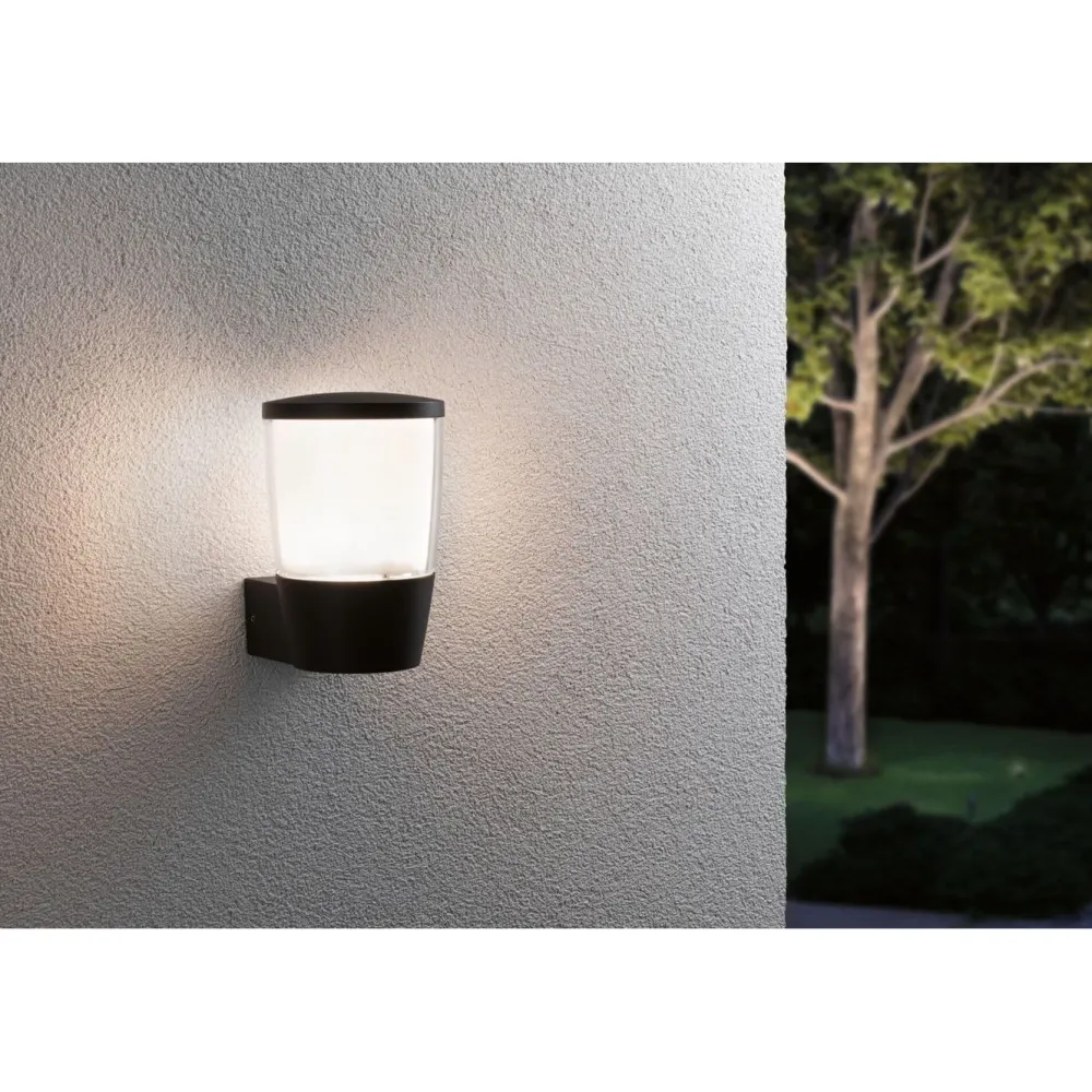 LED-ulkoseinävalaisin Bako, IP44, korroosionkestävä*Paulmann Best