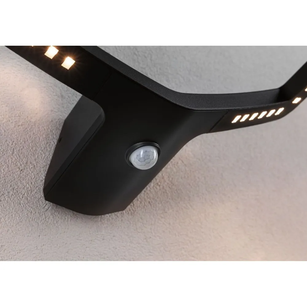 Online LED-ulkoseinävalaisin Alara Smart Home Zigbee 3.0 375x270mm hämäräohjattu liiketunnistin IR RGBW+ 10W 450lm antrasiitti Ulkovalaisimet Hämäräkytkimellä|Ulkovalaisimet Liiketunnistimella Ja Hämäräkytkimellä
