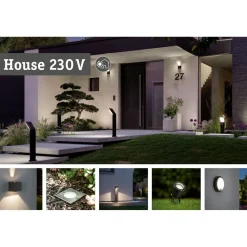 Online LED-ulkoseinävalaisin Alara Smart Home Zigbee 3.0 375x270mm hämäräohjattu liiketunnistin IR RGBW+ 10W 450lm antrasiitti Ulkovalaisimet Hämäräkytkimellä|Ulkovalaisimet Liiketunnistimella Ja Hämäräkytkimellä
