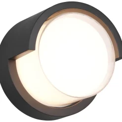 LED-ulkoseinävalaisin Puno pyöreä mattamusta*Trio Outlet