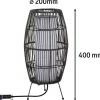 LED-ulkovalaisin Plug & Shine Basket, Smart Home Zigbee 3.0, IP44, RGBW, musta*Paulmann