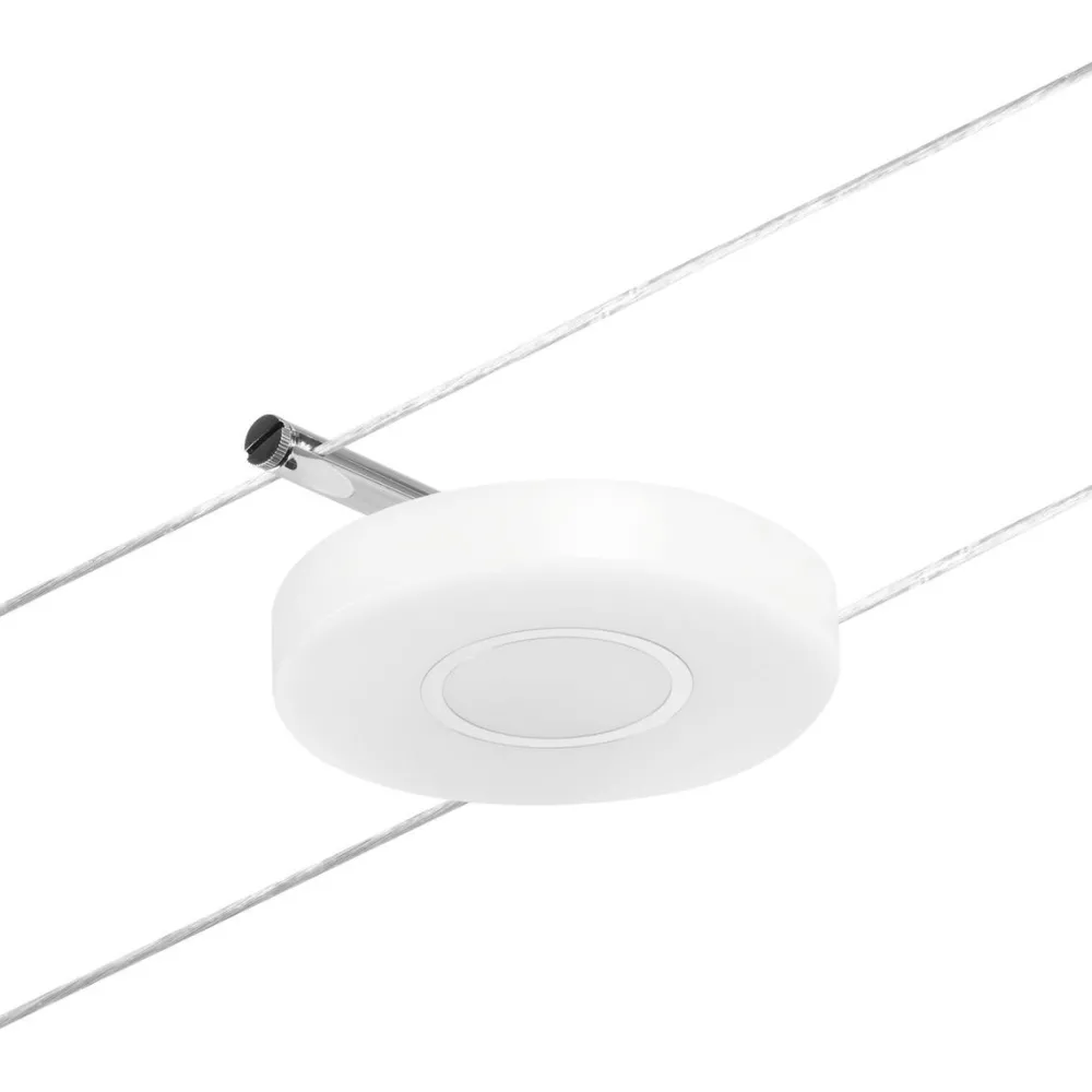 LED-Vaijerivalaisinsetti Disc 5 valaisinta + muuntaja + vaijeri 3000K kromi*Paulmann Outlet