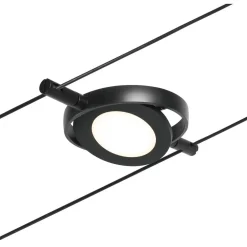 Clearance LED-Vaijerivalaisinsetti RoundMac 5 valaisinta + muuntaja + vaijeri eri värejä Vaijerivalaisimet