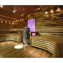 Outlet LED-valaistu saunakiulu poistoaukolla Valaisinkalusteet, Valopannat|Saunan Kuituvalot