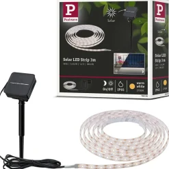 LED-valonauha aurinkokennolla , 3m, IP44, 0.3W, 16lm/m, 60LEDs/m, 2700K, hämärätunnistin Led-Nauhat