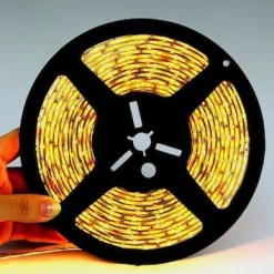 LED-valonauha 5m 9,6W/m IP20 3000K himmennettävä+katkaistava*FTLight New