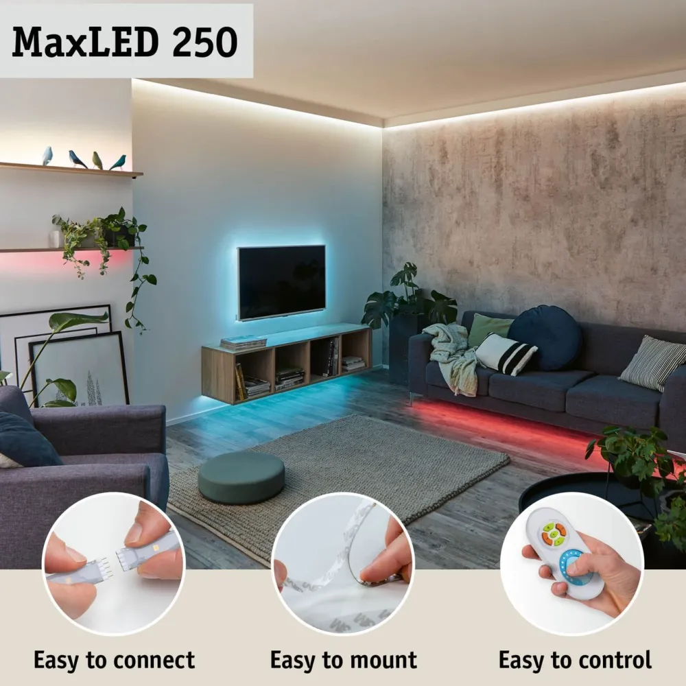 LED-valonauha MaxLED 250, 270lm/m, säädettävä värilämpötila, eri kokoja*Paulmann Clearance
