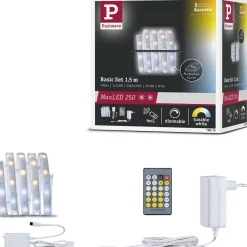 Hot LED-valonauha MaxLED 250, aloituspakkaus, IP44, 230lm/m, säädettävä värilämpötila, 24VA, eri kokoja Led-Nauhat