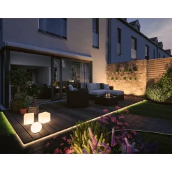 LED-valonauha Plug & Shine Smooth, 5m, Smart Home Zigbee 3.0, IP67, RGBW+, valkoinen Älyvalaisimet Ulos