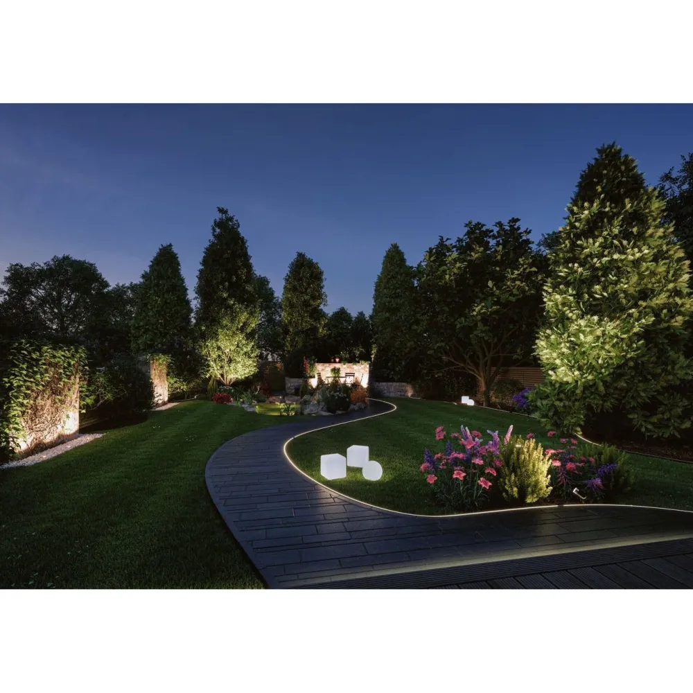 LED-valonauha Plug & Shine Smooth, 5m, Smart Home Zigbee 3.0, IP67, RGBW+, valkoinen Älyvalaisimet Ulos