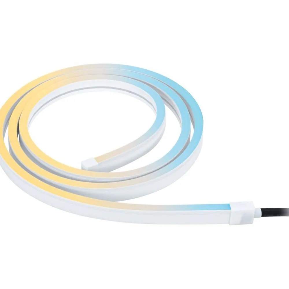 Clearance LED-valonauha Plug & Shine Smooth, 2m, Smart Home Zigbee 3.0, IP67, RGBW+, valkoinen Älyvalaisimet Ulos