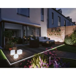 Clearance LED-valonauha Plug & Shine Smooth, 2m, Smart Home Zigbee 3.0, IP67, RGBW+, valkoinen Älyvalaisimet Ulos