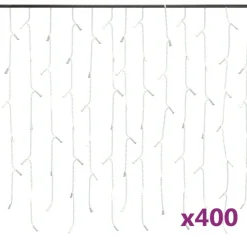 LED-valonauhaverho jääpuikot 10 m 400 LEDiä eri värejä*FinePRICE