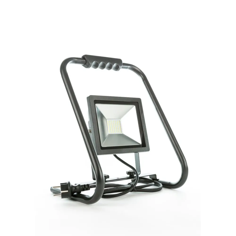 LED-valonheitin Slim, 30W, H-jalustalla, 2400lm, 4500K, IP44*LED Energie Discount