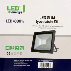 LED-valonheitin Slim, 50W, 5000lm, 4500K*LED Energie Online
