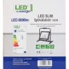 LED-valonheitin Slim, 100W, H-jalustalla, 8000lm, 4500K, IP44*LED Energie Discount