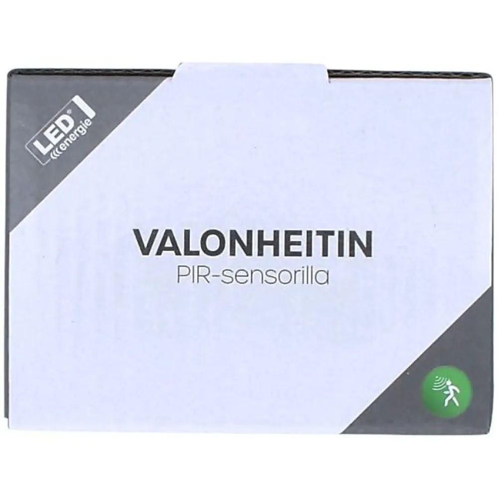 LED-valonheitin 10 W 12 V 800 lm 4000 K IP43 0,8 m kumikaapeli PIR-sensori*LED Energie Outlet