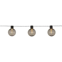 LED-valosarja Archy, 10-osainen, 3.6m, musta/savunharmaa*Star Trading Sale