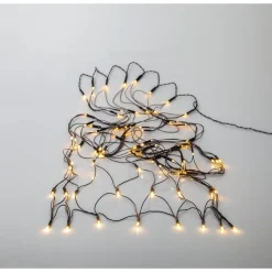 New LED-valoverkko Akku, 80-osainen, 150x80cm, musta Jouluvalot Ja Koristevalot
