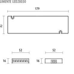 Sale LED-virtalähde LED28030 24 V 30 W Valaisintarvikkeet