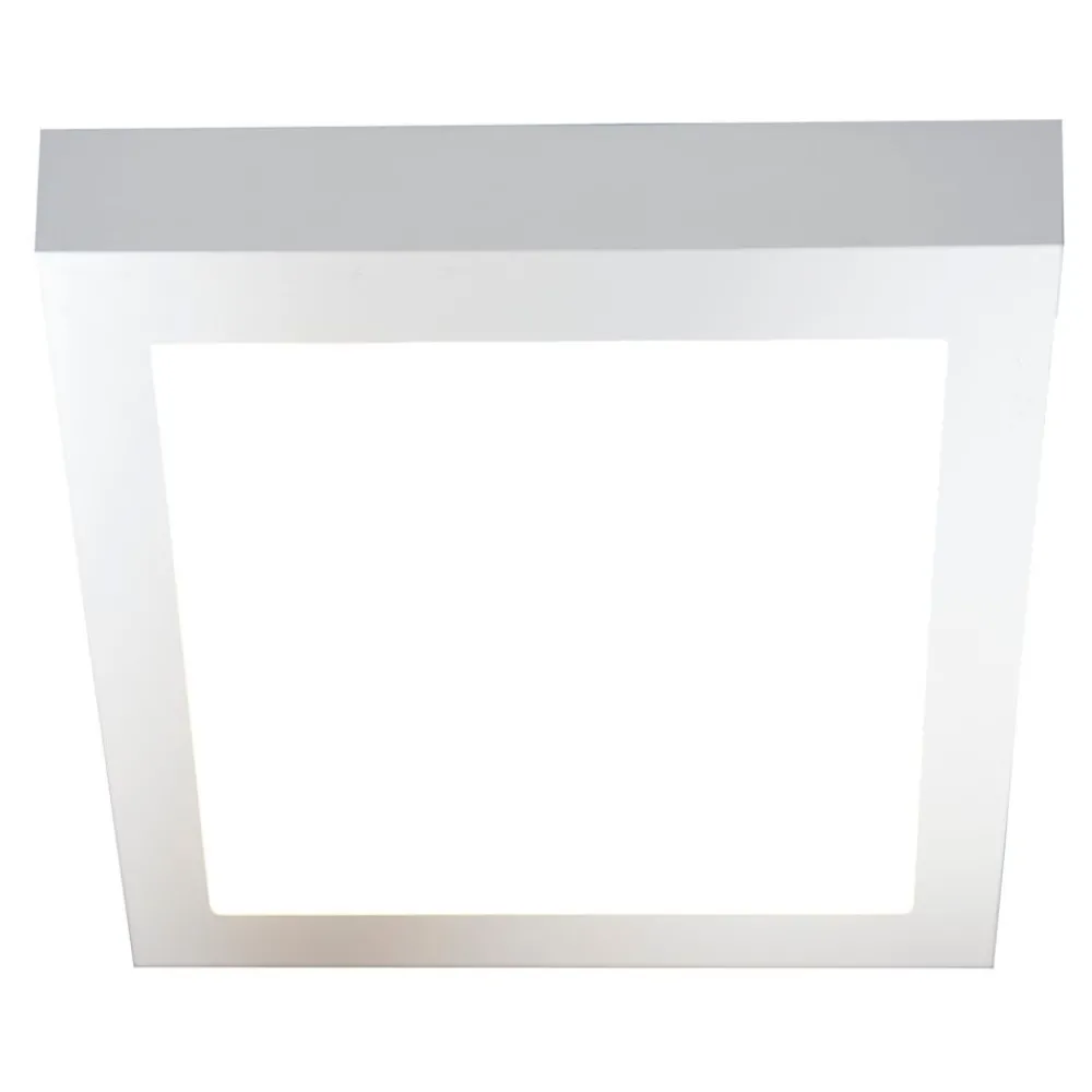 LED-yleisvalaisin Kubo II 225, 15W/830, 225x225x42mm, himmennettävä, IP20, valkoinen/opaali*Airam Outlet