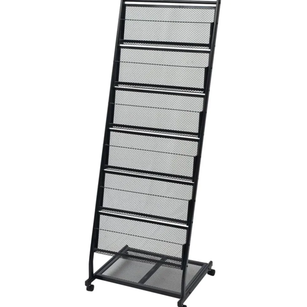 Lehtiteline 47,5x43x133 cm musta a4*FinePRICE Hot