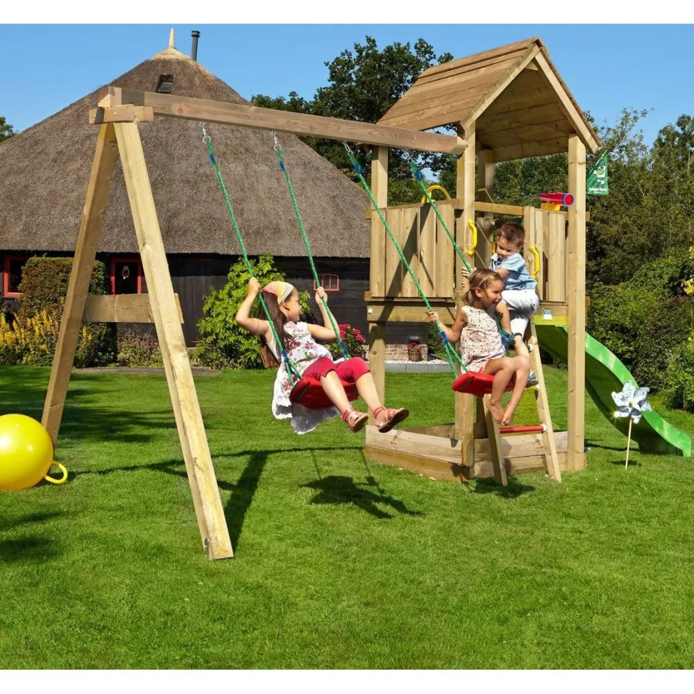 Hot Leikkikeskus Club ja Swing Module X'tra sis. liukumäen Leikkivälineet