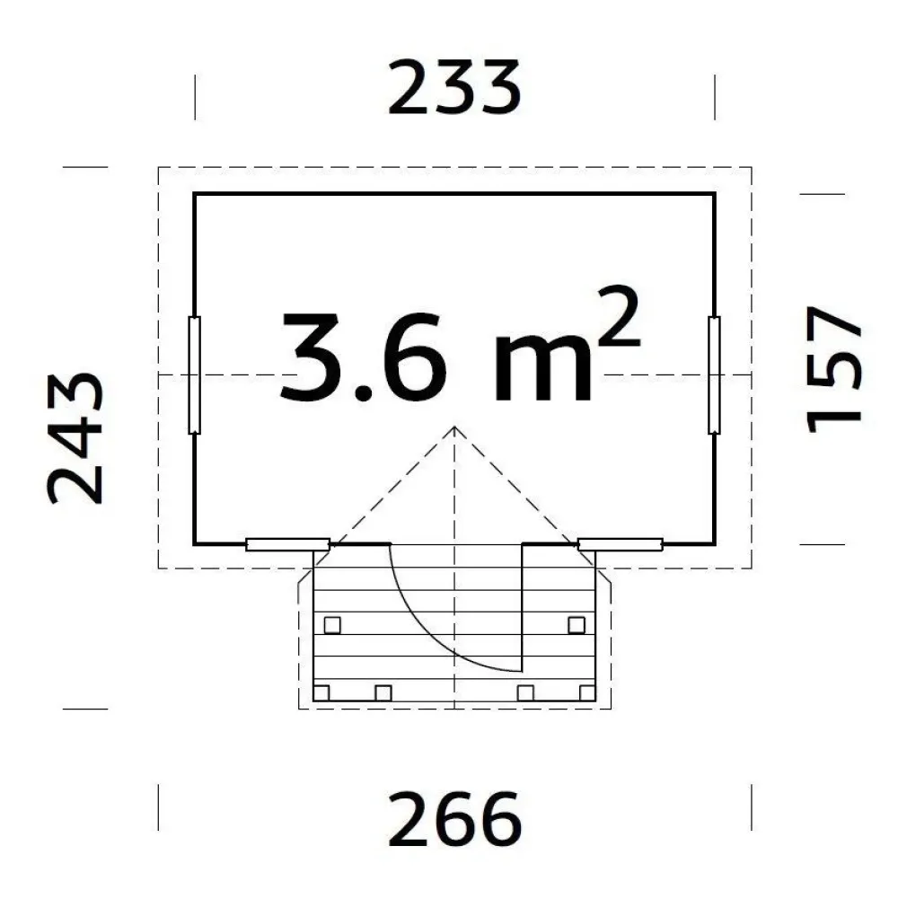 Sale Leikkimökki Jennie 3,6 m² Leikkimökit