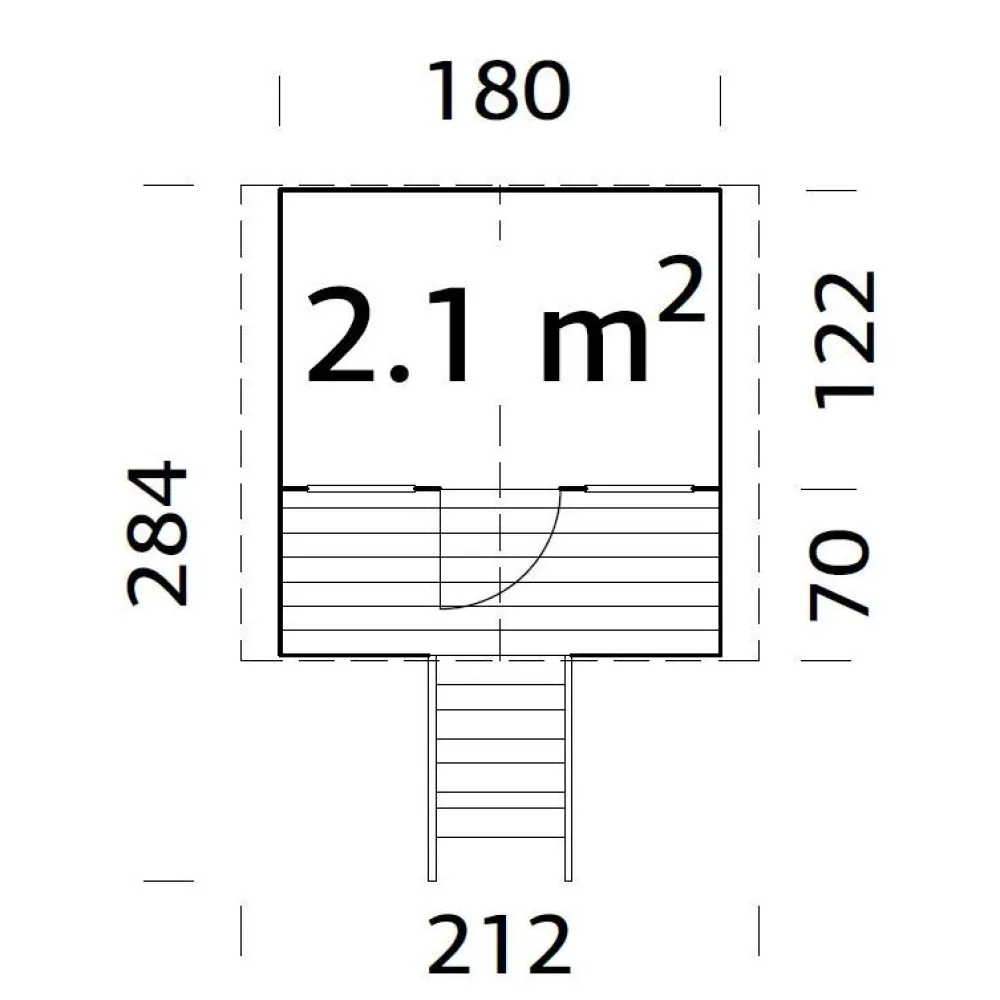 Leikkimökki Toby 2,1 m²*Palmako Online